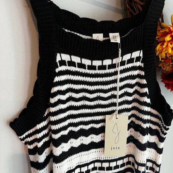 Joie Womens Crochet Knit Midi Cover-Up Dress Scalloped Trim XTRA-LARGE XL Cotton - Picture 2 of 8